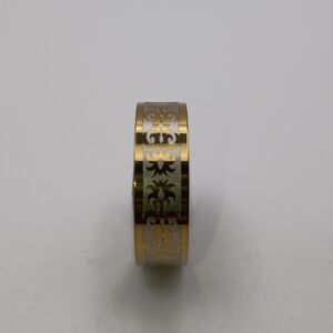 Elegant Gold and Silver Women's Ring Band U.S Size 10.25